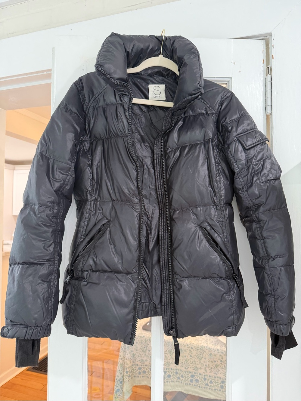 Black Quilted Puffer Jacket
